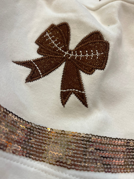 football bow dress