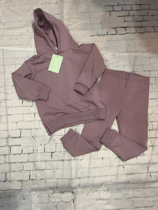 Purple legging/hoodie