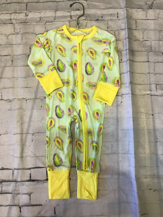 mardi gras zipper onesies