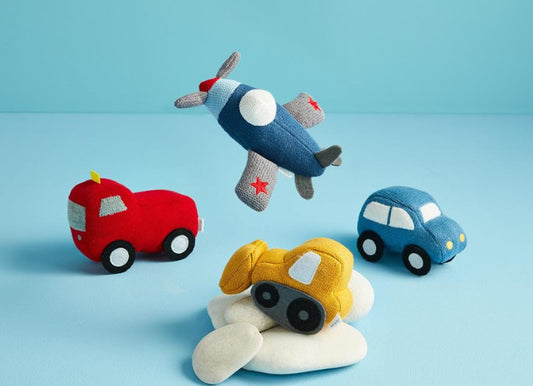 Plush vehicle rattle