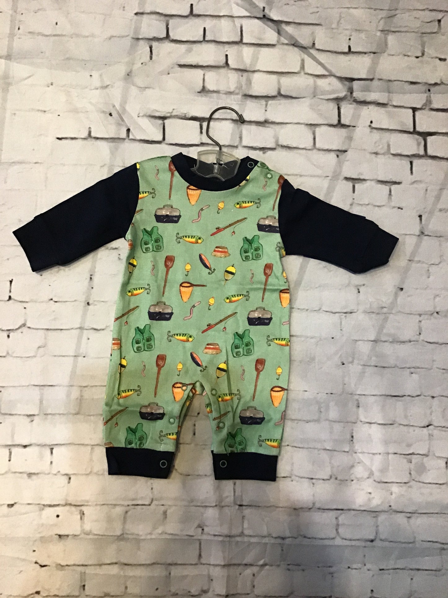 gone fishing ls romper