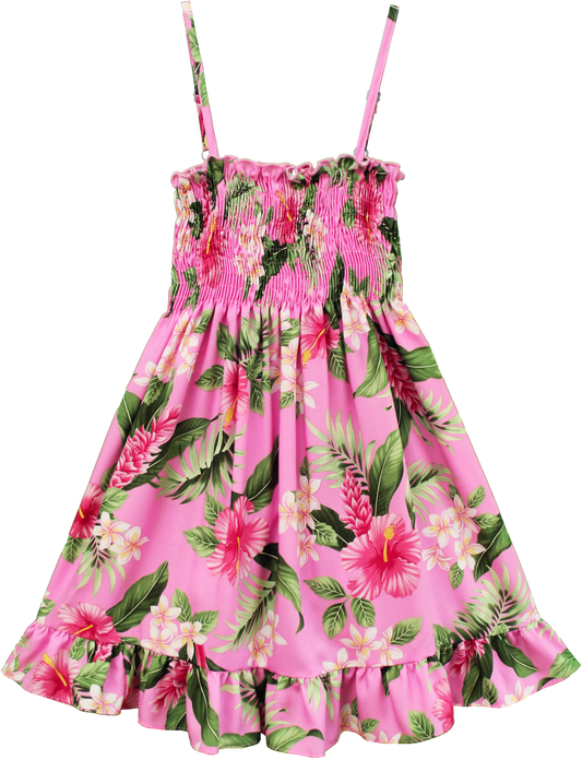 pink empire dress w/ruffle