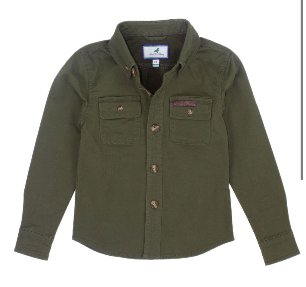 harvest workshirt olive