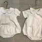 white knit short sleeve onesie option