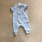 Bamboo ribbed ss rompers