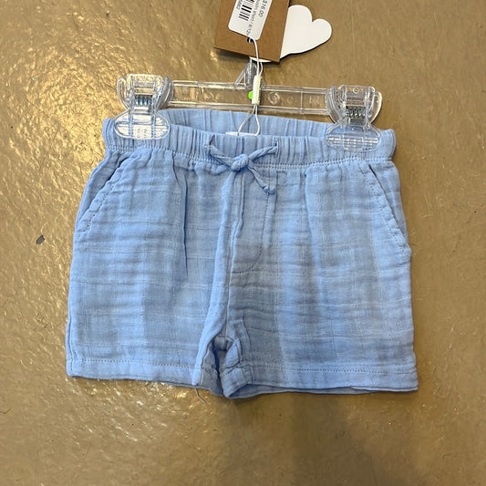 Dusty blue muslin short