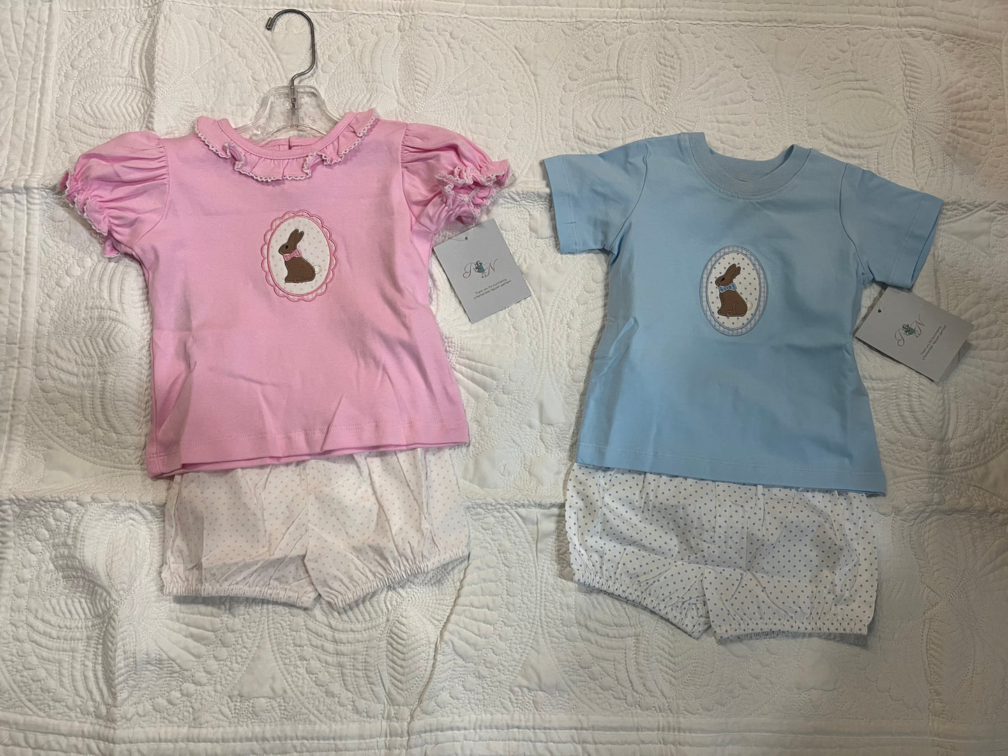 chocolate bunny bloomer sets