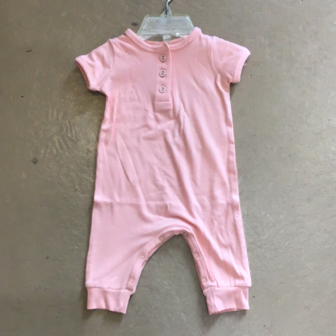 Bamboo ribbed ss rompers