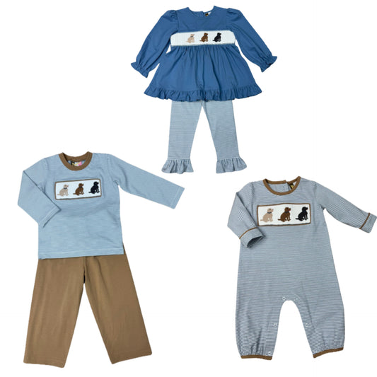 smocked lab trio sets