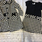 houndstooth jacket and dress