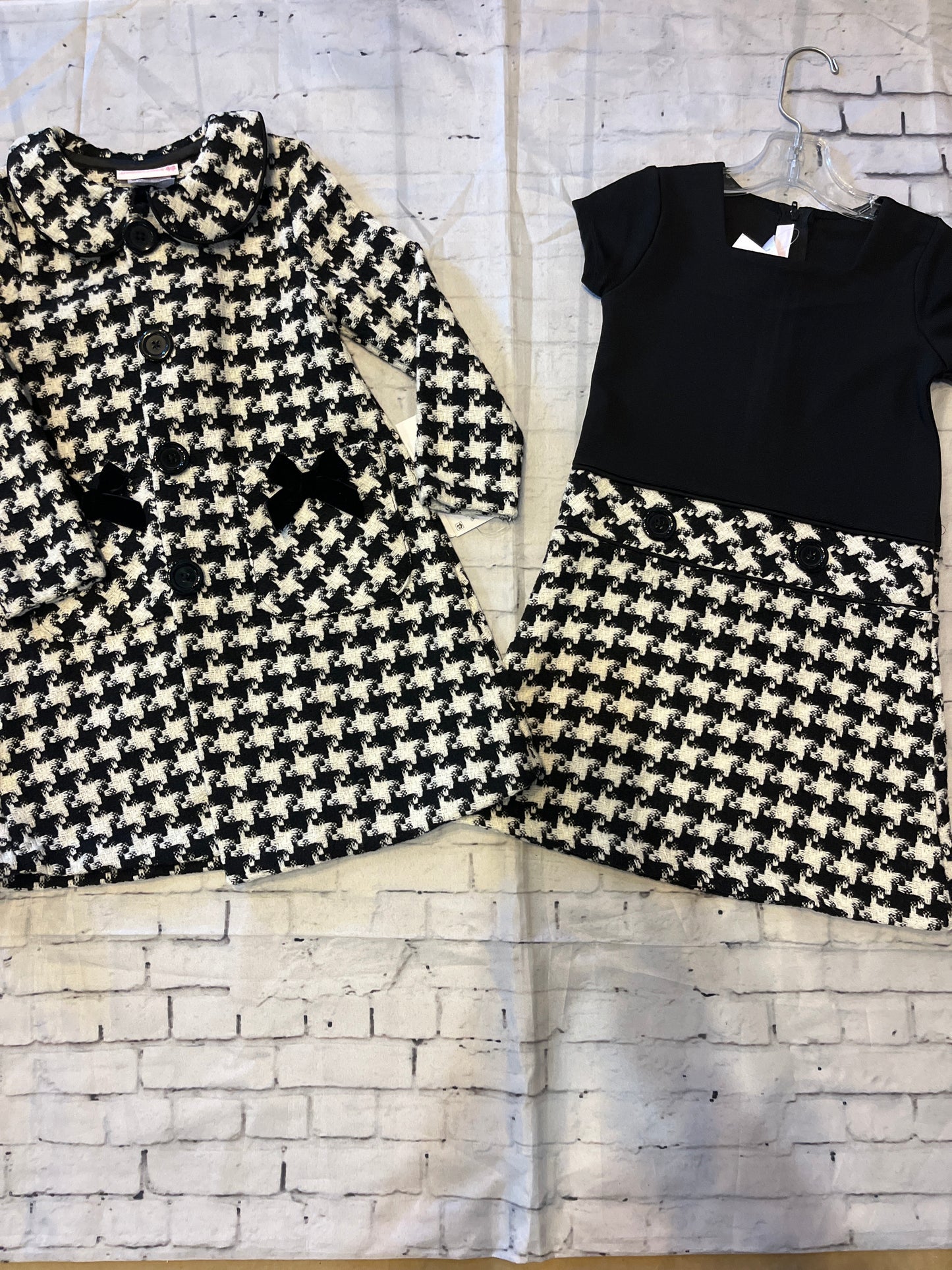 houndstooth jacket and dress