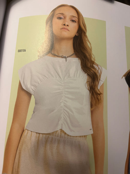 off white jersey blouse