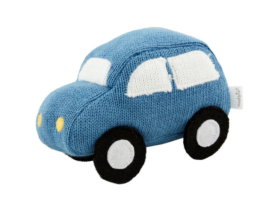 Plush vehicle rattle