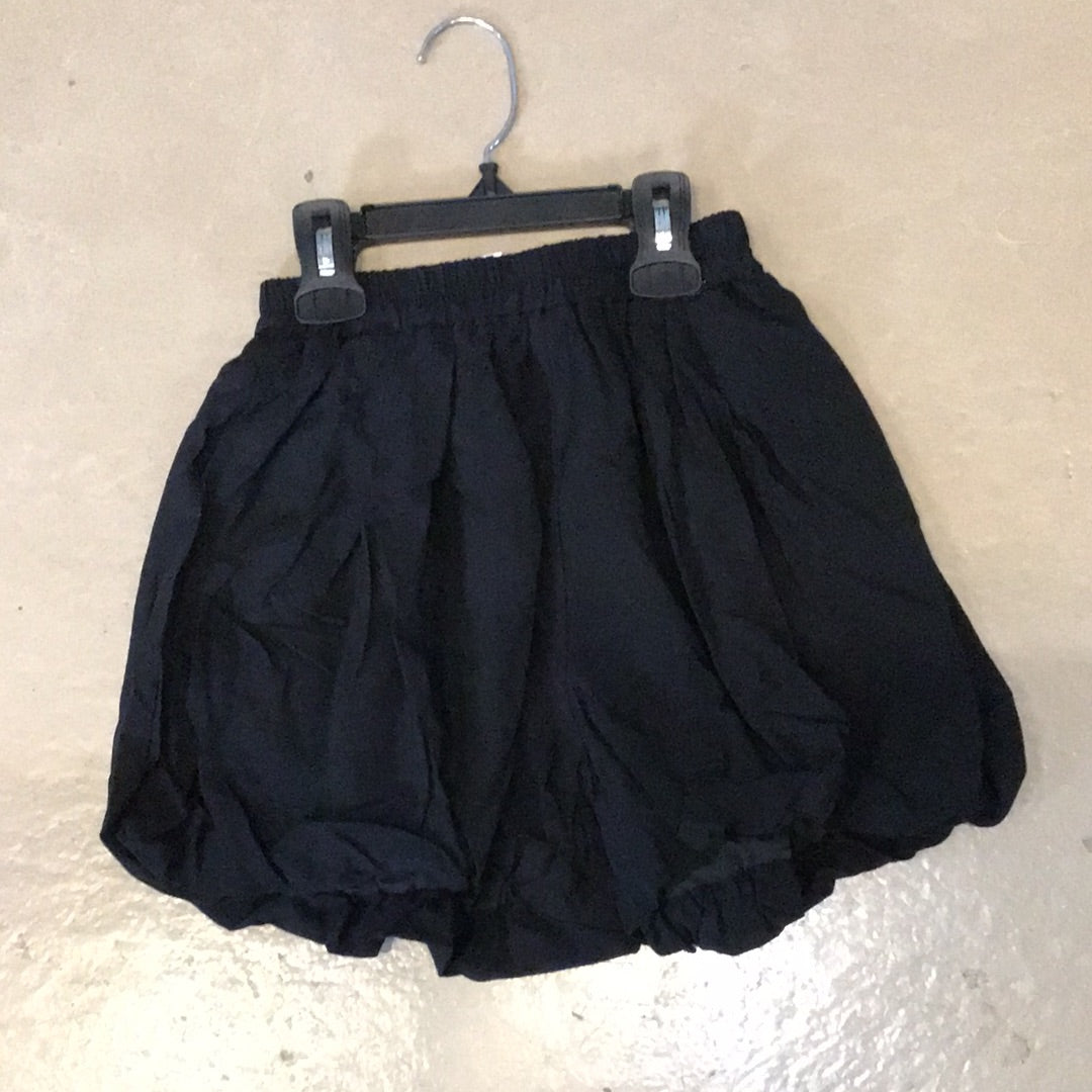 black bubble shorts