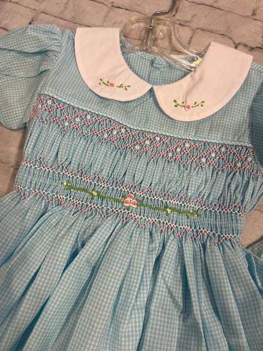 blue spring social dress