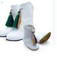 Marching boots w/interchangeable tassels