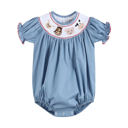 farm smocked bubble