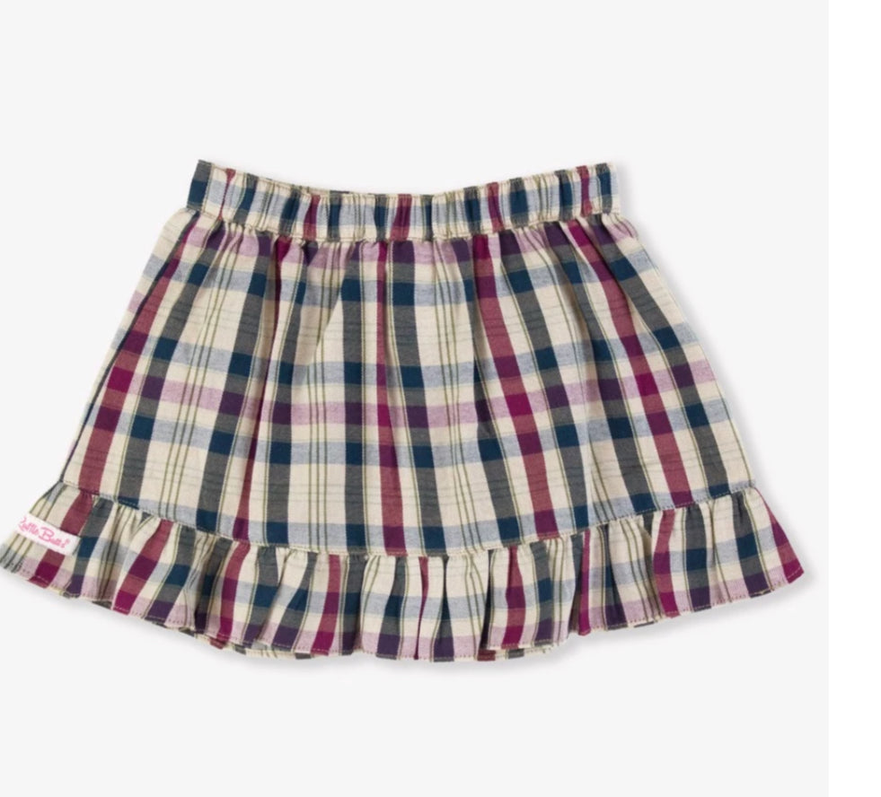 rowan plaid wrap skirt