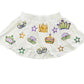 mardi gras sequin skort w/pockets