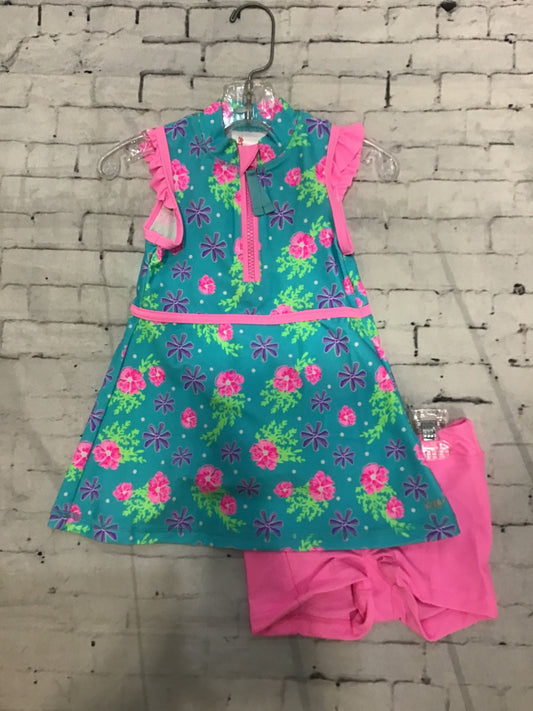 hibiscus dress/bike shorts