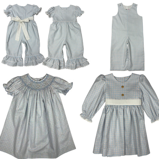 Blue Plaid sets