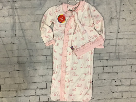 Sweeter than honey gown and hat set