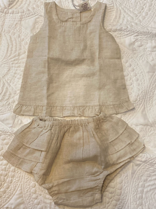 Linen bloomer set