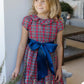 tartan w/navy dress
