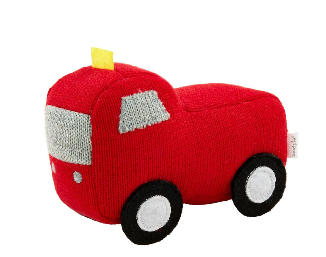 Plush vehicle rattle