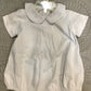 white knit short sleeve onesie option