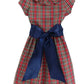 tartan w/navy dress