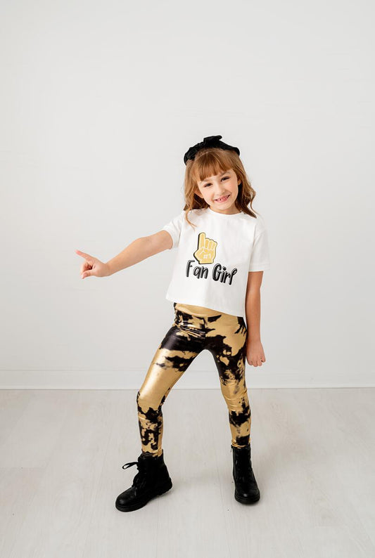 Black/gold leggings - drop 2