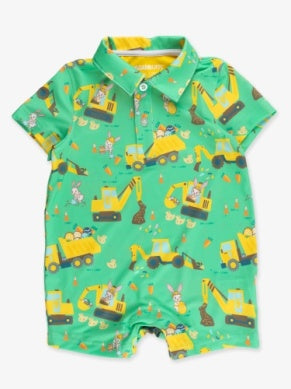 construction bunny romper