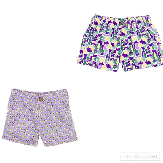 mardi gras mallard shorts