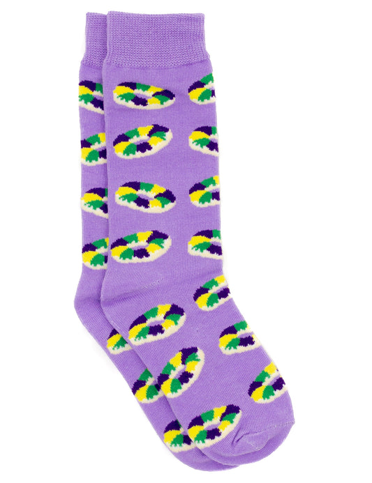 pt lucky duck socks mardi gras