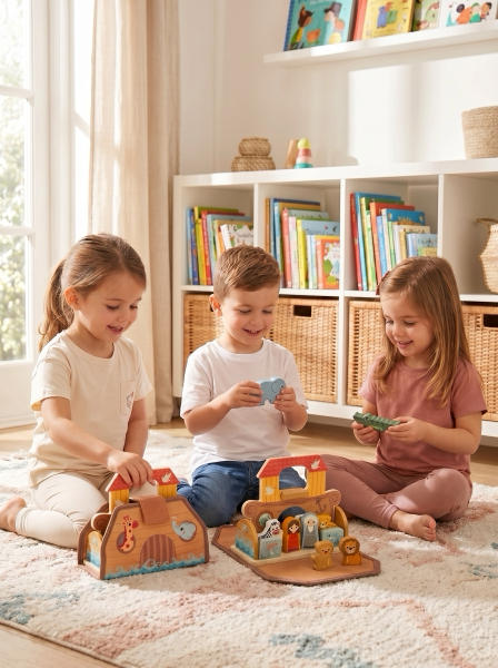 noah ark wood toy