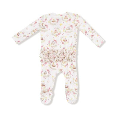 2 way zipper owl footie