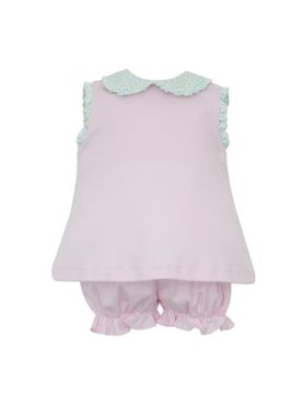 pink floral bloomer set