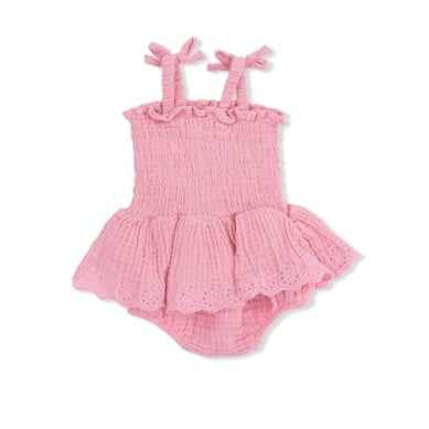 smocked bubble w/skirt