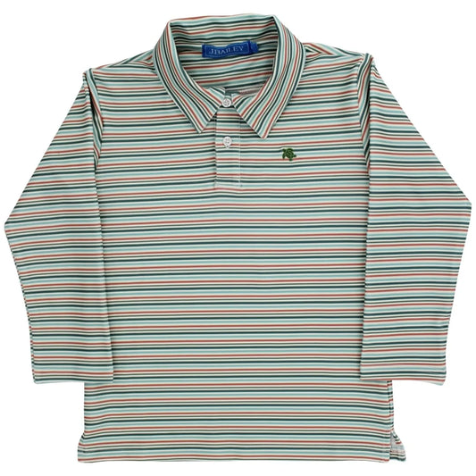 Stripe l/s polo