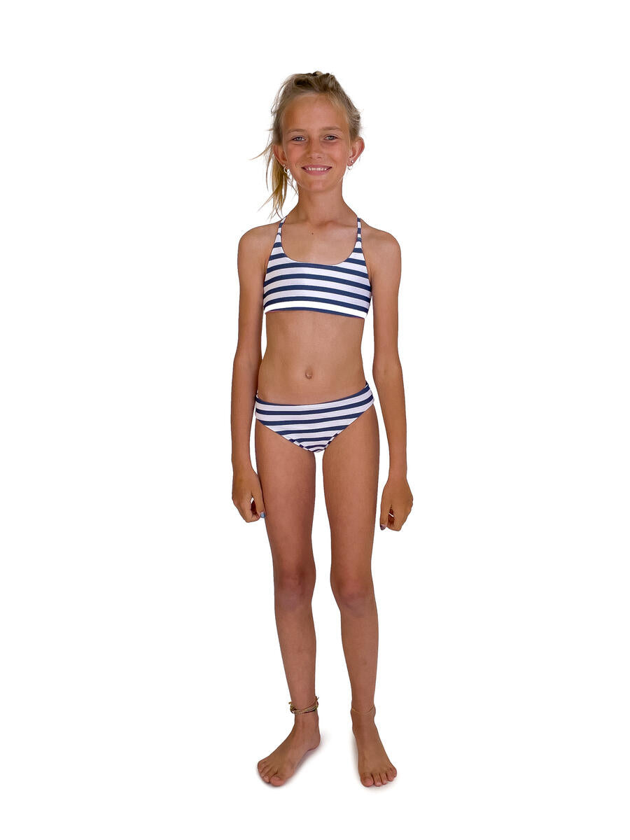 navy waverly revers. bikini