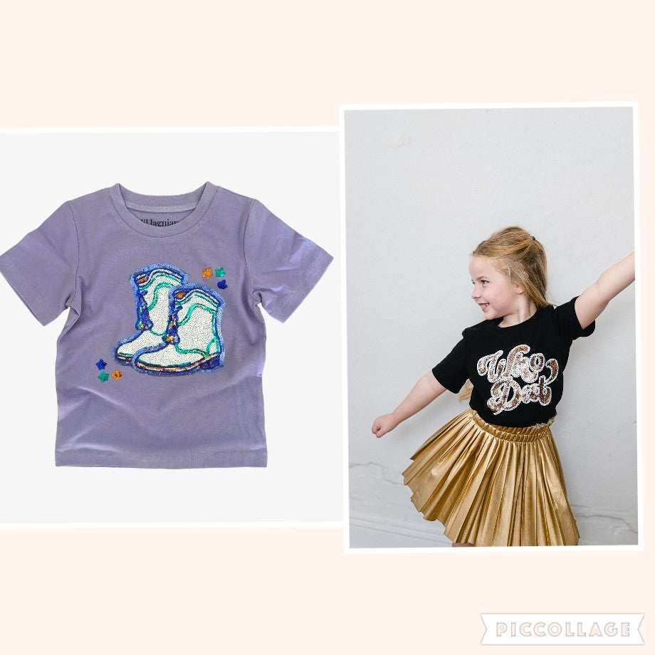 sequined tees