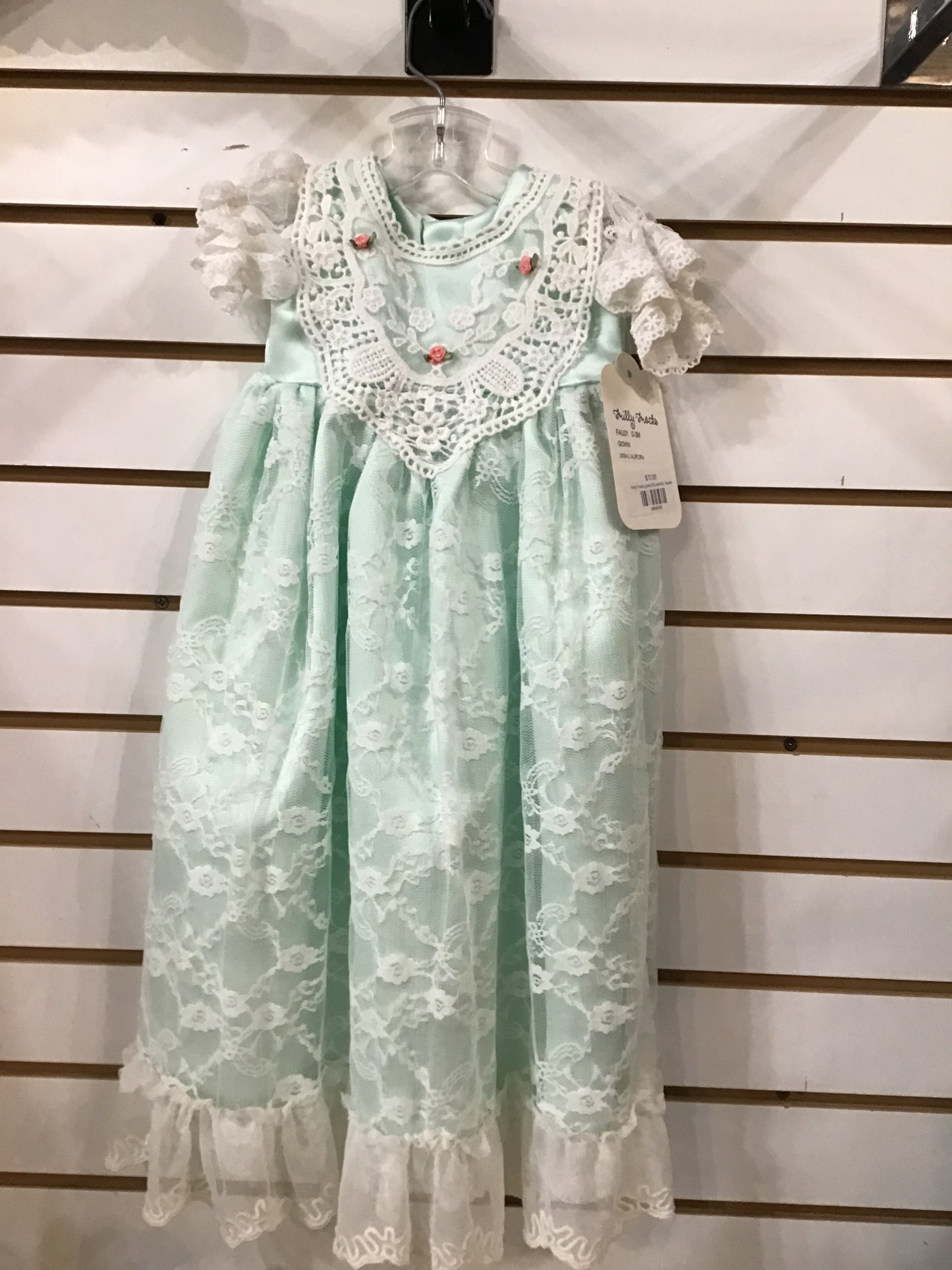 Frilly Frocks gown 0-3 months