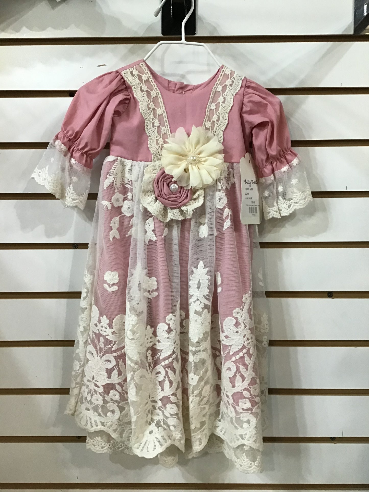 Frilly Frocks gown 0-3 months