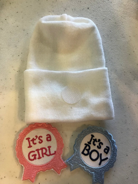 It’s a Girl/boy beanie