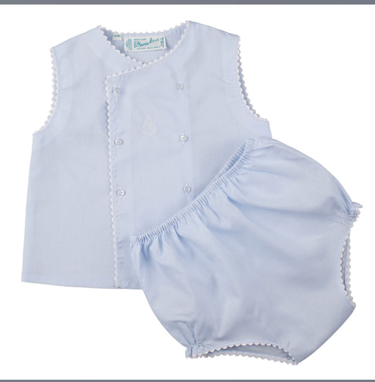 Feltman boys sailboat diaper set